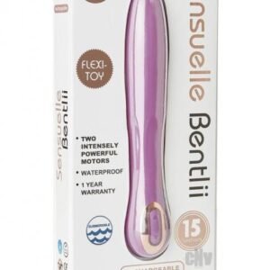Sensuelle Bentlii Silicone 15 Functions Dual Motor Waterproof Usb Rechargeable Purple