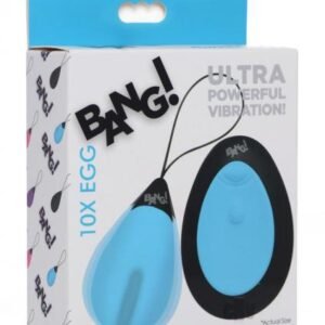 10x Silicone Vibrating Egg - Blue