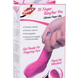 7x Finger Bang Her Pro Silicone Vibrator - Pink