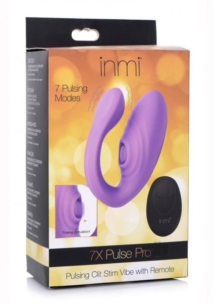 7x Pulse Pro Pulsating And Clit Stimulating Vibrator With Remote Control