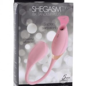Shegasm 8x Tandem Plus Silicone Suction Clitoral Stimulator And Egg