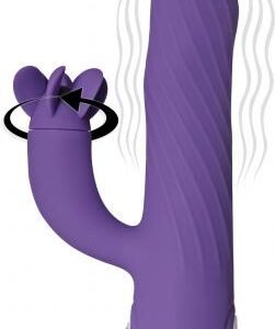 Evolved Tilt-o-whirl Dual Vibe With Spinning Clit Stimulator 8 Vibe Functions And 5 Wave Functions I